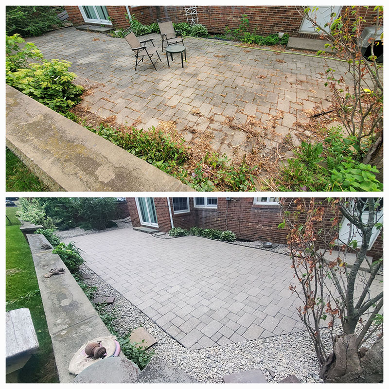Paver Restoration Before and After